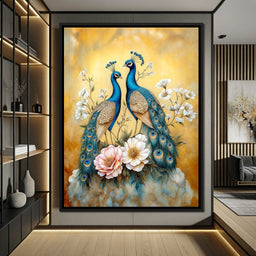 Peacock Serenade - TooplesArt - NicheCanvas