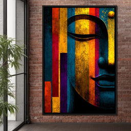 Radiant Stripes of Tranquil Face - NicheCanvas