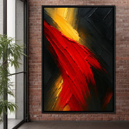Fiery Fusion of Passion - NicheCanvas