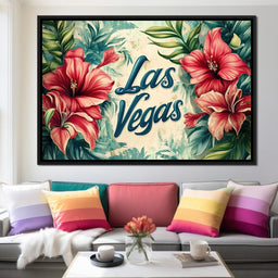 Hibiscus Oasis in Vegas - NicheCanvas