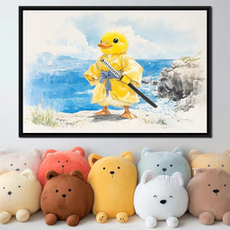 Samurai Duck By The Sea - NicheCanvas