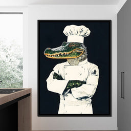 Gator Chef Culinary Humor - NicheCanvas