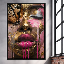 Golden Monarch Radiance - NicheCanvas