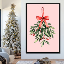 Festive Mistletoe Bouquet Charm - NicheCanvas
