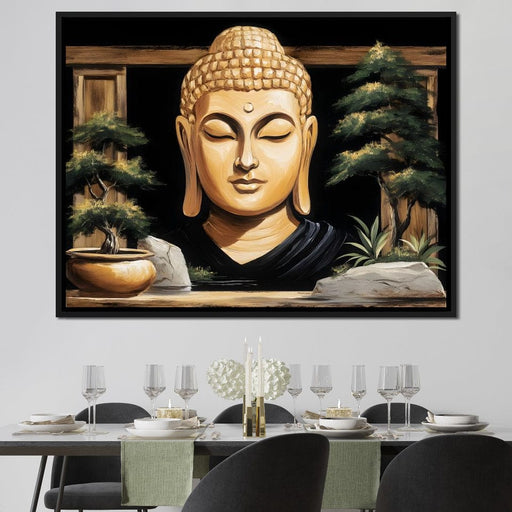 Golden Tranquility Oasis Canvas Print