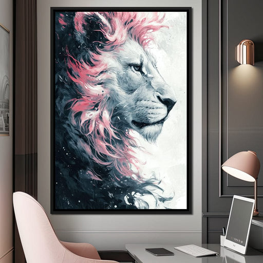 Majestic Pink Mane Monarch Canvas Print