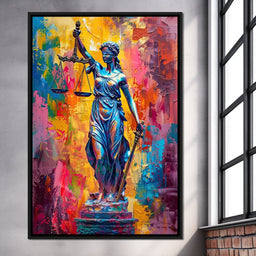 Justice Amongst Colors Reign - NicheCanvas