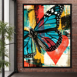 Neon Pulse Of A Painted Heart - NicheCanvas