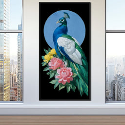 Majestic Peacock Blossoms - NicheCanvas