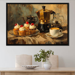 Espresso and Cherry Cupcakes - NicheCanvas