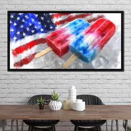 Patriotic Popsicle Delight - NicheCanvas