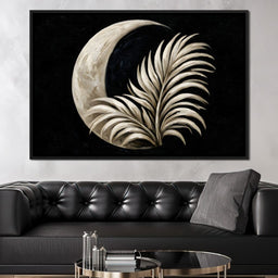Crescent Shadow Over The Fallen Frond - NicheCanvas
