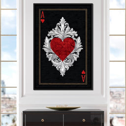 Regal Heart Ace Emblem - NicheCanvas