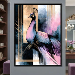 Gilded Plumage Upon Modern Horizons - NicheCanvas