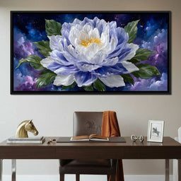 Starlit Peony Luminescence - NicheCanvas