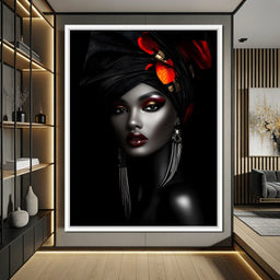 Midnight Elegance Portrait - NicheCanvas