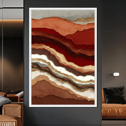 Desert Strata Gold Ridges - NicheCanvas