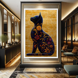 Floral Feline Harmony - NicheCanvas