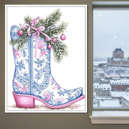 Holiday Cowboy Boot Bouquet - NicheCanvas