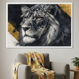Golden Eyed Lion King - NicheCanvas