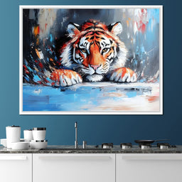 Majestic Tiger Brushstrokes - NicheCanvas