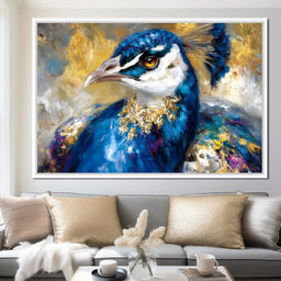 Regal Peacock Gold Radiance - NicheCanvas