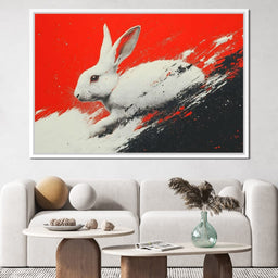 Bunny Running Wild In Vivid Dreams - NicheCanvas