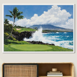 Ocean Breeze Cascade by the Gold Course - NicheCanvas