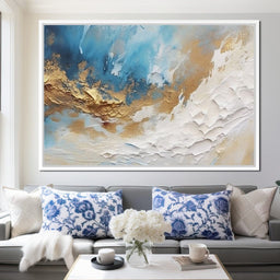 Golden Tide Celestial Drift - NicheCanvas