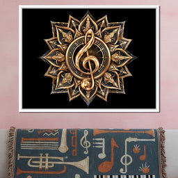 Golden Resonance Within Sacred Geometry - NicheCanvas