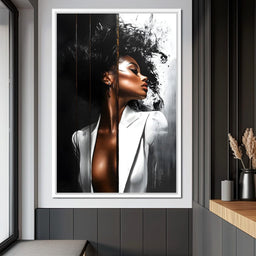 Harmony of Contrast and Elegance - NicheCanvas