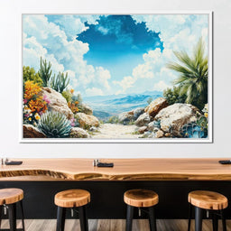 Desert Oasis Beyond Horizons - NicheCanvas