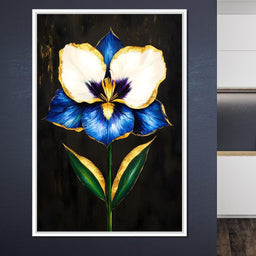 Golden Petals Midnight Serenade - NicheCanvas