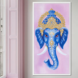 Royal Sapphire Ganesha Blessing - NicheCanvas