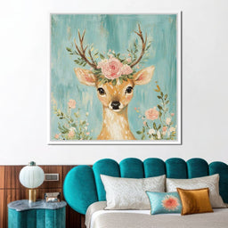 Gentle Fawn Floral Crown - NicheCanvas