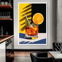 Sunlit Citrus Cocktail Study - NicheCanvas
