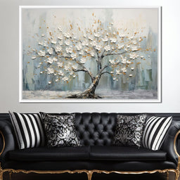 Petals of Alabaster Beauty - NicheCanvas