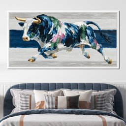 Charging Bull Color Fusion - NicheCanvas