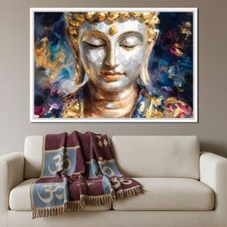 Golden Buddha Meditation Glow - NicheCanvas