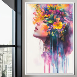 Floral Dreams Embrace Essence - NicheCanvas