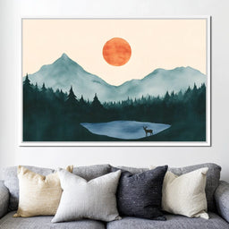 Silent Dawn Over Peaks - NicheCanvas