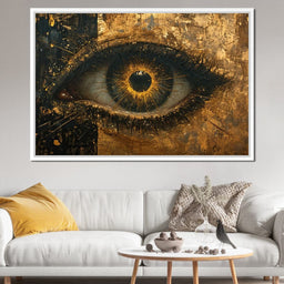 Golden Glimpse Into the Soul - NicheCanvas