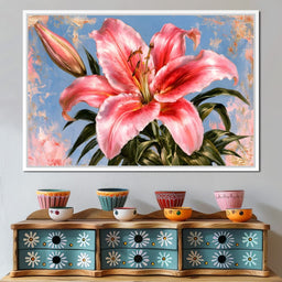 Soft Petals Under A Pale Summer Sky - NicheCanvas