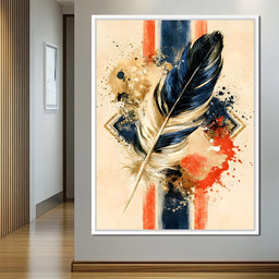 Fragmented Descent of the Golden Plume - NicheCanvas