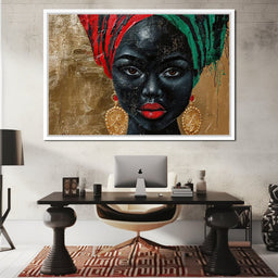 Nubian Grace in Gold Essence - Sakeem Gibbs - NicheCanvas