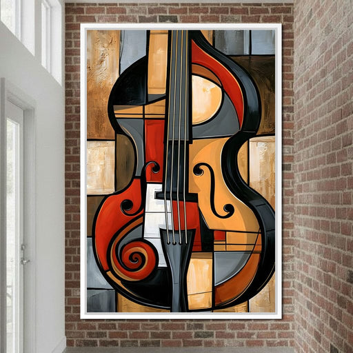 Rhythm of Fragmented Geometric Strings Canvas Print