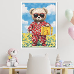 Sunlit Adventure with Teddy - NicheCanvas