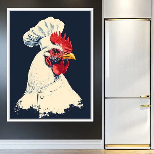 Chef Rooster Portrait Canvas Print