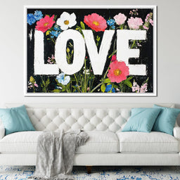 Floral Harmony Embrace - NicheCanvas