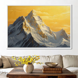 Golden Summit Dawn Radiance - NicheCanvas